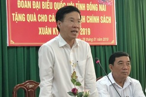 中央宣教部長武文賞在會上發表講話。（圖源：越通社）