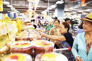 河內昇龍BigC超市銷售“每鄉一產品”特產。