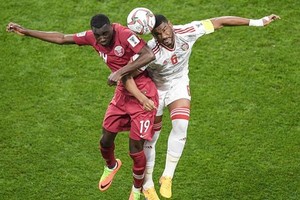 卡塔爾對阿聯酋比賽一瞥。（圖源：互聯網）