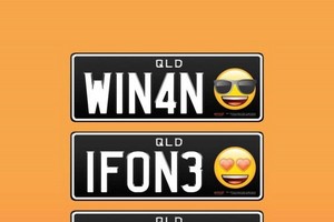 澳昆士蘭州將允許車牌印表情符號。（圖源：互聯網）