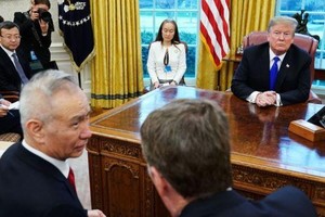 特朗普上周五在白宮會見了劉鶴率領的中國代表團。（圖源：AFP）