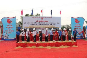 C283青年突擊隊紀念區工程動工儀式。（圖源：英國）