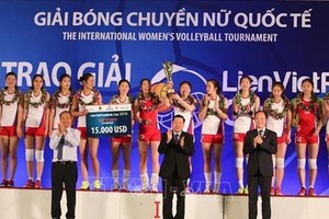 奪得冠軍的朝鮮女排隊。（圖源：互聯網）