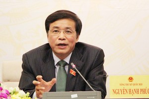國會秘書長阮幸福。（圖源：黃丹）