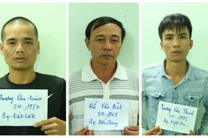 被拘捕的3名涉案嫌犯。（圖源：真誠）