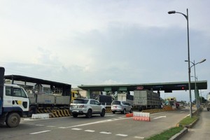 陸路總局：檢查 11 個 BOT 站營收活動。圖為迪廟橋BOT收費站。（圖源：河東）