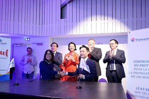 合作《備忘錄》簽署儀式一瞥。（圖源：秀苑）