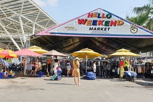 日前在“九‧二三”公園舉辦的週末集市。