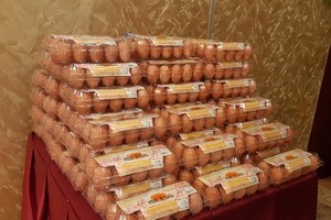三勳股份公司供應的新鮮即食雞蛋產品。（圖源：黎秋）
