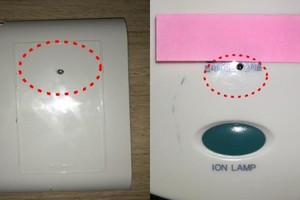 韓國警察廳的網絡調查部門在一份聲明中表示，攝像機被隱藏在電視機頂盒、插座孔、吹風機架內，偷拍的內容被網上直播。 （圖源：CNN）