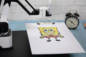 智能型機器人手臂可以繪圖雕刻以及 3D 列印。（圖源：Hexbot Robotics）