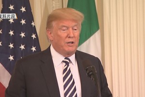 美國總統特朗普當地時間22日表示，他當天下令撤回了美財政部針對朝鮮的新制裁。（圖源：視頻截圖）
