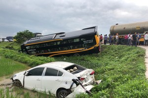 事故現場。（圖源：K.Hưng）