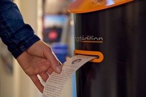 金絲雀碼頭站設有故事販賣機。（圖源：互聯網）