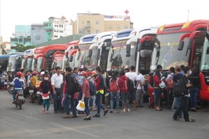 市交通運輸廳：客車車票價格於雄王始祖忌辰節日維持不變。（示意圖源：M.Q）