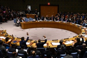 聯合國安理會10日舉行公開會，審議委內瑞拉人道主義局勢。（圖源：AFP）