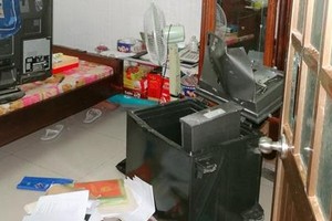 保險箱被撬開現場。（示意圖源：互聯網）