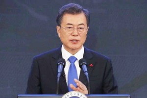 韓國總統文在寅。（圖源：AP）