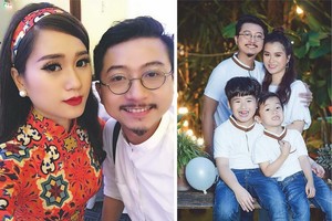 幸福的林葦夜小家庭合照。