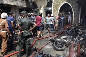 爆炸現場一片狼藉。（圖源：EPA）