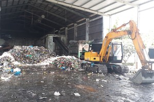 金甌市垃圾處理廠投入運營以來，已發現逾300具胎兒屍體。（圖源：阮雄）