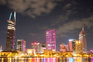 胡志明市夜景。（圖源：互聯網）