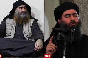 5年來巴格達迪對比。（圖源：互聯網）