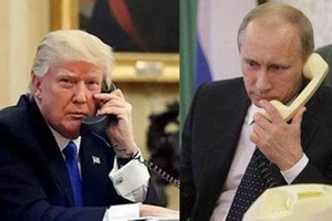 俄羅斯總統普京與美國總統特朗普3日通電話，就雙邊及國際問題進行討論。（圖源：互聯網）
