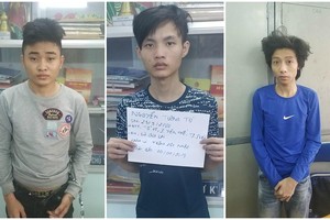 涉案的3名嫌犯李泰輝(左)、林日武(中)和阮相秀。（圖源：公安機關提供）