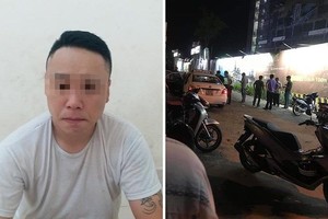 落網的嫌犯謝克輝（左圖）與案發現場（右圖）。（圖源：PLO）