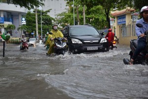 第二郡的國香街成了一片汪洋。（圖源：明和）
