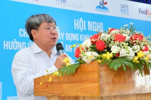 市交通安全委員會副主任阮玉祥在會議上發言。（圖源：杜鸞）