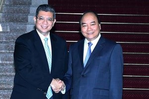 阮春福總理接見賽夫丁‧阿都拉外長。（圖源：越通社）