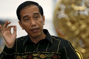 贏得連任的印尼總統佐科‧維多多。（圖源：路透社）