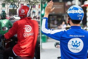 Go Viet與FastGo正式獲權力機關批准在本市試行開展從事網約合同客運活動。（圖源：田升）