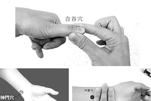 養心安神　點揉３穴。（圖源：互聯網）