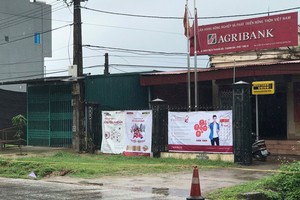 圖為遭打劫的 Agribank清河鄉分行。（圖源：明海）