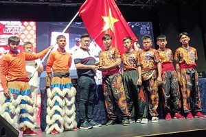 七聖廟龍獅團獲“傳統(地寶)南獅”項目銅牌。