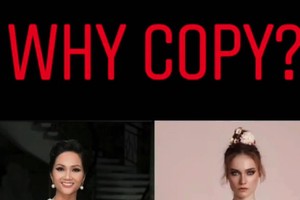 社交網告發玲姍設計師抄襲外國作品。