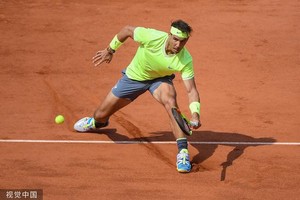 納達爾在比賽中。（圖源：互聯網）