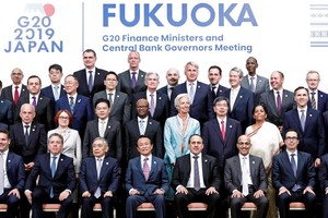 20國集團財長和央行行長會議與會者合影。（圖源：互聯網）