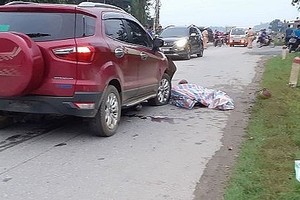車禍現場。（圖源：T. Quang）