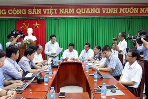 新聞發佈會現場一瞥。（圖源：越通社）