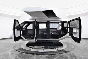 Uber空中的士機身主要是白色，設計別具未來感。（圖源：互聯網）