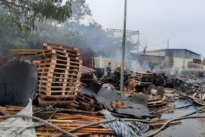 火勢撲滅後的現場。（圖源：互聯網）