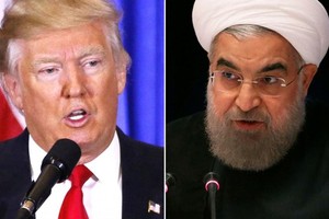 美國總統特朗普與伊朗總統魯哈尼。（圖源：互聯網）