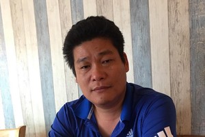 被拘捕的涉案嫌犯阮晉良。（圖源：互聯網）