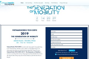VietnamWorks在線招聘網頁將於本月29日上午8時至下午5時，在新平郡共和街142/18號的Grand Place會議中心舉辦“技術就業”盛日。（圖源：VietnamWorks網站截圖）