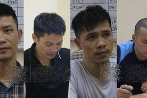 被扣押的涉案4名嫌犯。（圖源：警方提供）