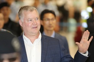 美國負責無核化談判的朝鮮政策特別代表比根。（圖源：韓聯社）